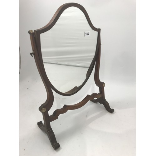 162 - SHIELD BACK DRESSING TABLE MIRROR