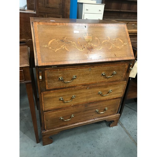 179 - INLAID MAHOGANY BUREAU