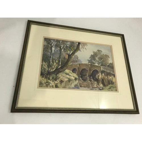 589 - 2 WATERCOLOURS OF COUNTRYSIDE VIEWS BY PETER LONGMAN ENTITLED THE MEADOW AND TRANQUILITY - CATTLE ON... 