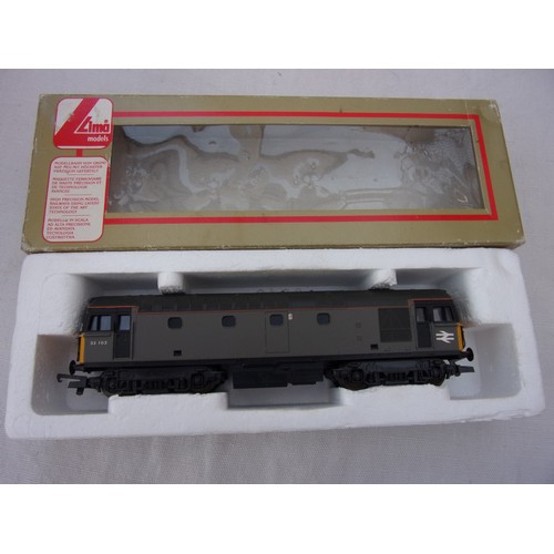 18 - MODEL RAILWAY , LIMA LIMITED EDITION CLASS 33 DIESEL LOCO, IN DEPT GREY, SPECIAL REPAINT BY THE RAIL... 