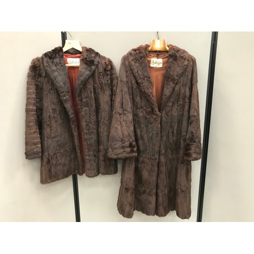 1339 - 2 JOHN BOYD, LONDON MINK COATS