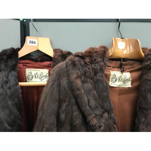 1339 - 2 JOHN BOYD, LONDON MINK COATS