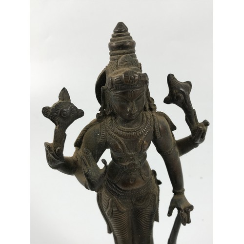 1720 - INDIAN METAL FIGURE APPROX. 24cm