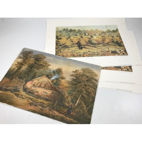 563 - MISC PICTURES PRINTS ETC INCLUDING PAINTED SILK, POSSIBLY CHINESE, UNFRAMED OIL ON PANEL, UNFRAMED W... 