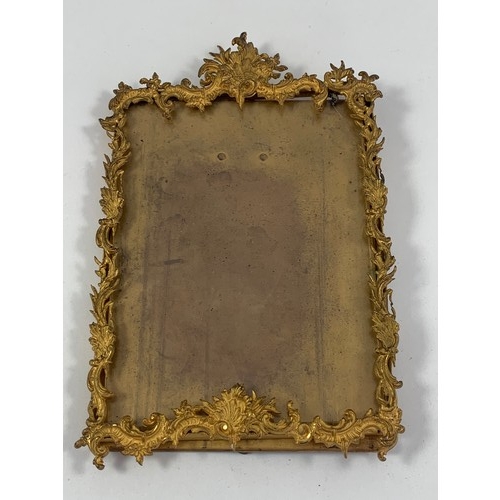 1824 - FOLDING PHOTOGRAPH FRAME AND A GOOD QUALITY GILT METAL EASEL TYPE PHOTOGRAPH FRAME