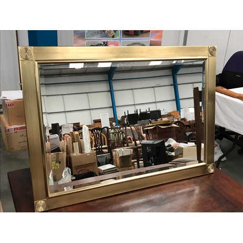 631 - GILT FRAMED MIRROR, approx. 106 x 75 cm