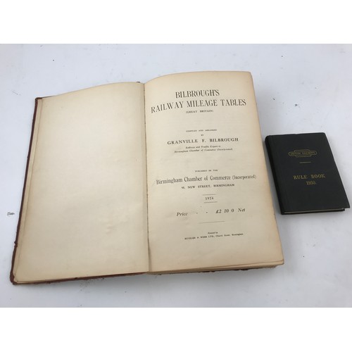 213 - RAILWAY MILEAGE TABLE BOOK BY GRANVILLE F BILBROUGH PUBLISHED BY THE BIRMINGHAM CHAMBERS OF COMMERCE... 