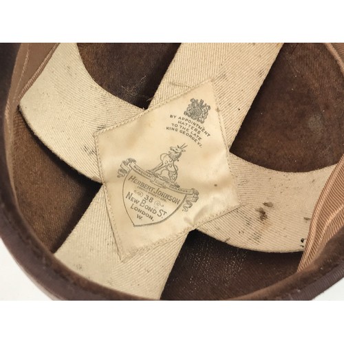 1793 - HERBERT JOHNSON LEATHER HELMET, POSSIBLY MOTOR RACING? BOXING GLOVES AND A CATCHER GLOVE