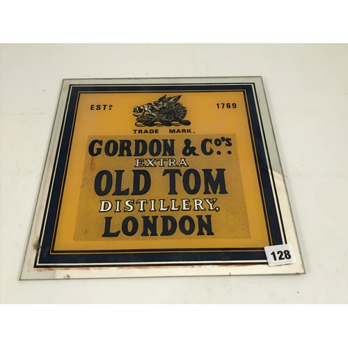 128 - MODERN ADVERTISING MIRROR GORDON & CO EXTRA OLD TOM