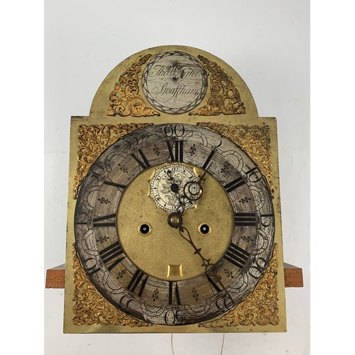 140 - 8 DAY LONG CASE CLOCK, THOMAS WRIGHT, SWAFHAM, STRIKING ON A BELL