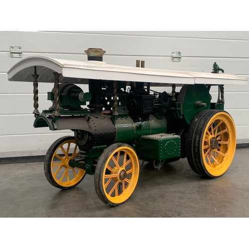 676 - LARGE SCALE LIVE STEAM MODEL OF A BURRELL ROAD LOCOMOTIVE NAMED THETFORD TOWN APPROX 4 FOOT IN LENGT... 