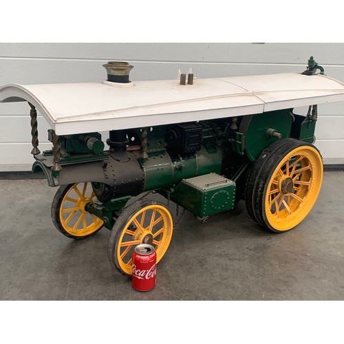 676 - LARGE SCALE LIVE STEAM MODEL OF A BURRELL ROAD LOCOMOTIVE NAMED THETFORD TOWN APPROX 4 FOOT IN LENGT... 