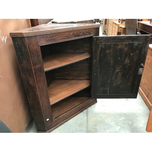 247 - OAK CORNER CABINET