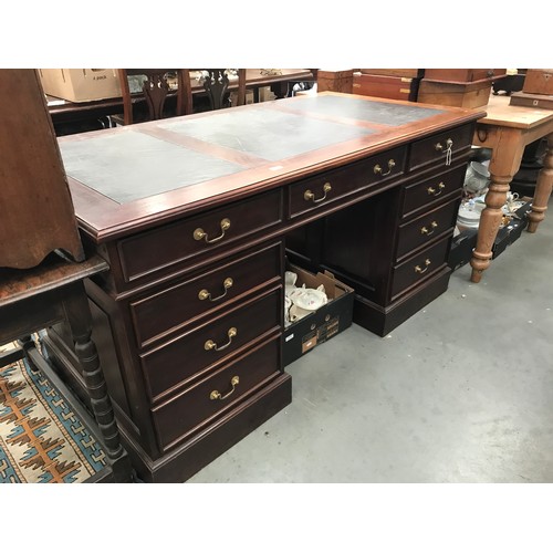 469 - TWIN PEDESTAL DESK