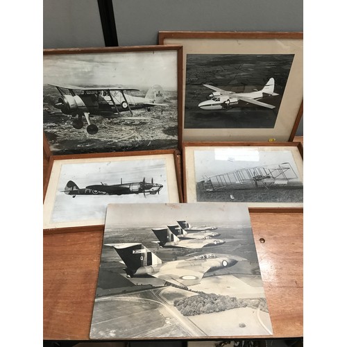 600 - 5 PHOTOGRAPHS DEPICTING VINTAGE AEROPLANES
FORMATION OF 4 JAVELINS, BLENHEIM WITH UNDER NOSE TURRET,... 