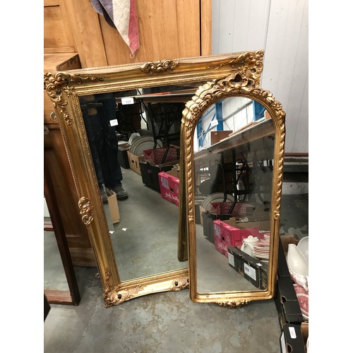 624 - 2 GILT FRAME MIRRORS