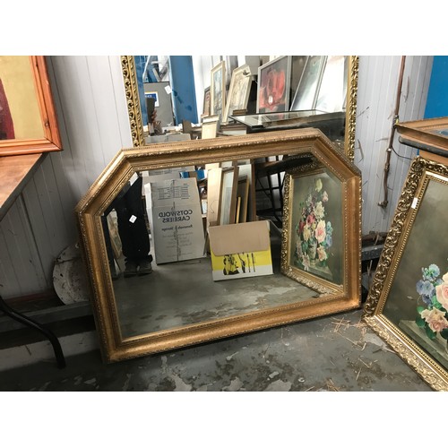 635 - 2 GILT FRAME MIRRORS