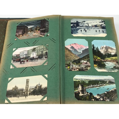 1834 - POSTCARD ALBUM AND CONTENTS