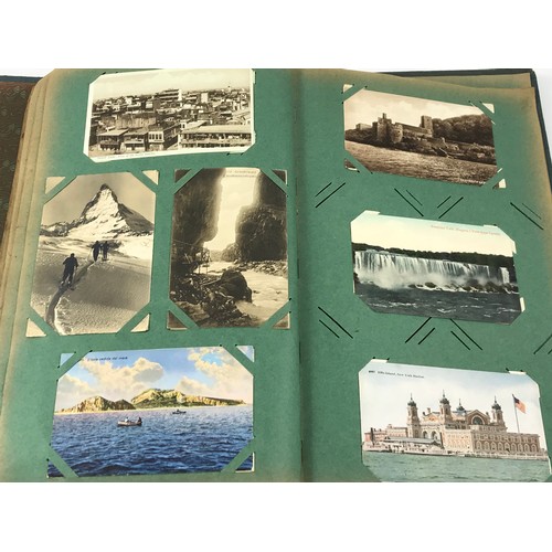 1834 - POSTCARD ALBUM AND CONTENTS