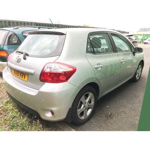 4 - MOTOR CAR, TOYOTA AURIS TR VALVEMATIC 5 DOOR HATCHBACK , REG VA10 KRV, PETROL, 1598CC, IN SILVER, FI... 