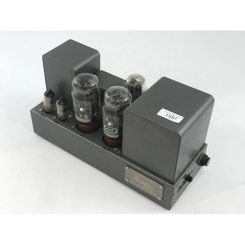 1587 - QUAD AMPLIFIER, THE QUAD II AMPLIFIER SERIAL NO 52391 IN VGC