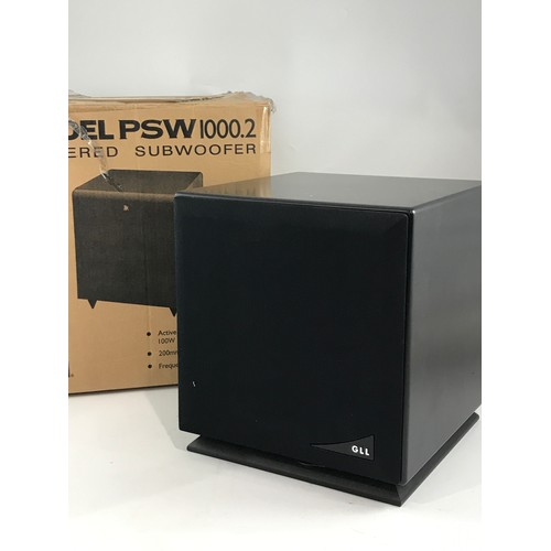 1570 - KEF SUBWOOFER MODEL PSW1000.2 IN ORIGINAL BOX