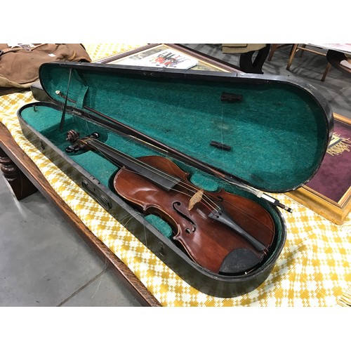 1728 - 'THE MAIDSTONE' VIOLIN MADE BY JOHN MURDOCH AND BOX IN WOODEN CASE