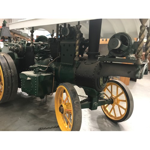 676 - LARGE SCALE LIVE STEAM MODEL OF A BURRELL ROAD LOCOMOTIVE NAMED THETFORD TOWN APPROX 4 FOOT IN LENGT... 