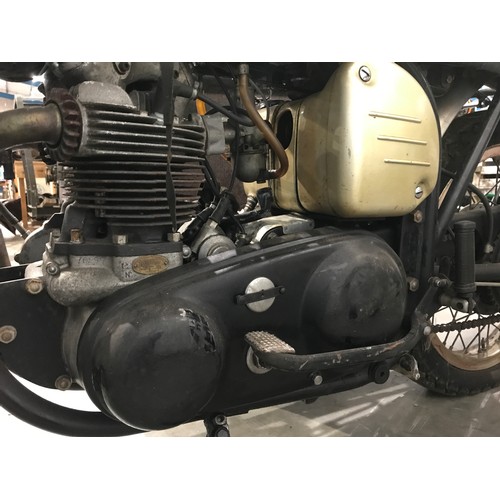 9 - NORTON MOTOR CYCLE MODEL 88 REGISTRATION ONT 103. 500 CC FIRST REGISTERED  DECEMBER 1956, GREEN REGI... 