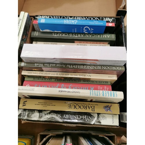 401 - 3 BOXES OF BOOKS, ART AND ARTISTS