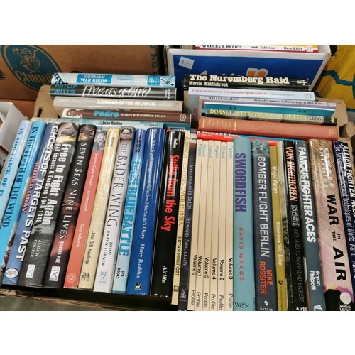 404 - 3 BOXES OF BOOKS, AVIATION RELATED