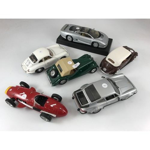 292 - POLISTILL MASERATI 250E POLISTILL MORGAN PLUS 8, BURAGO PORSCHE 355B, POLISTILL PORSCHE 900 TURBO, S... 