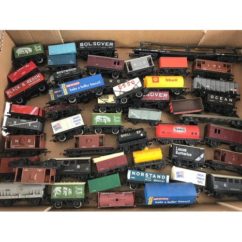 144 - MODEL RAILWAY OO GAUGE WAGONS, APPROX. 40, INCLUDING PRIVATE OWNER AND NATIONAL