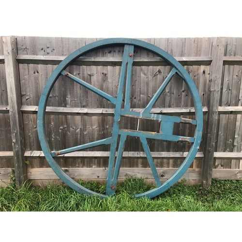 42 - EX MALVERN PRIORY, LARGE BELL WHEEL BY TAYLORS OF LOUGHBOROUGH 1887, APPROX. 1920 cm DIA.