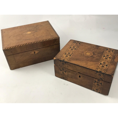 1165 - TUNBRIDGEWARE AND INLAID BOXES