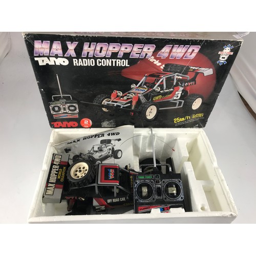 210 - 2 BOXED MAX HOPPER 4WD TAYIO RADIO CONTROLLED BUGGY CARS