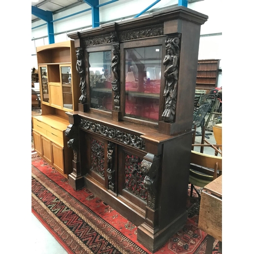 123 - LARGE IMPRESSIVE FLEMISH CABINET