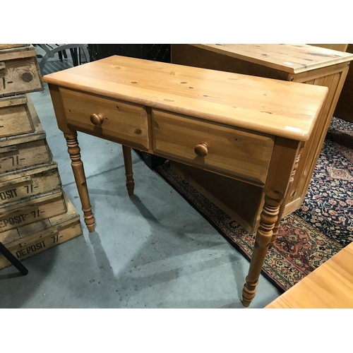 238 - MODERN PINE CHEST OF 4 DRAWERS, MODERN SIDE TABLE AND BEDSIDE CHEST OF 3 DRAWERS