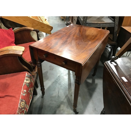 258 - MAHOGANY PEMBROKE TABLE