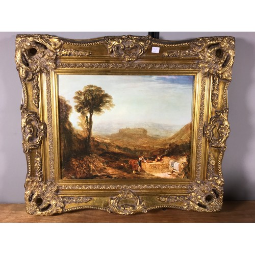 1309 - PR. DECORATING PICTURES IN DEEP ORNATE GILT FRAMES