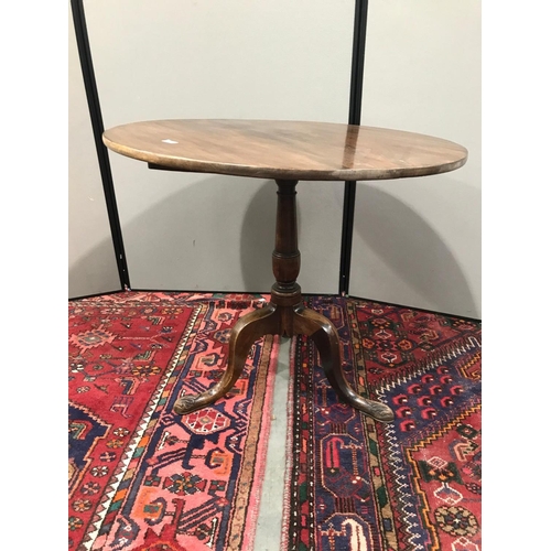 320 - MAHOGONY  TILT TOP TABLE ON TRIPOD BASE