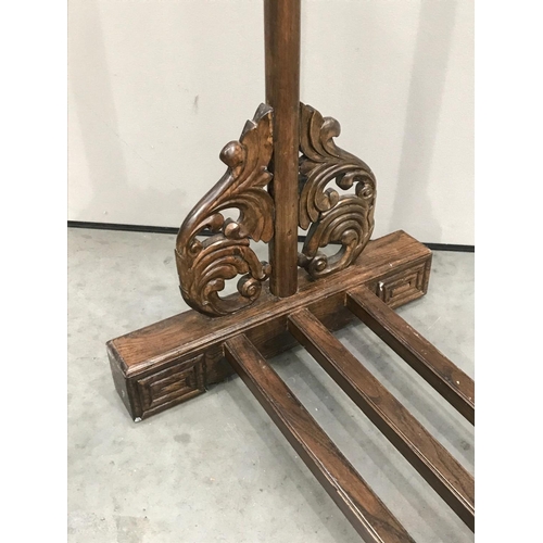 329 - CHINESE HARDWOOD HALL STAND