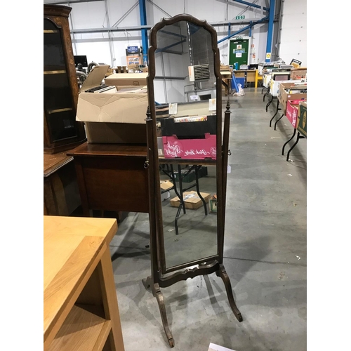 336 - CHEVAL MIRROR ON STAND