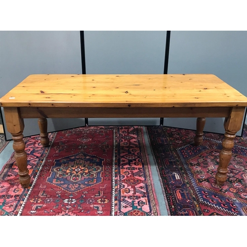 364 - PINE DINING TABLE 174CM BY  82CM