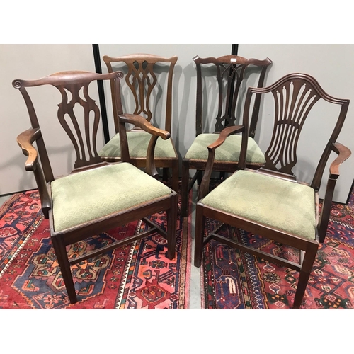 391 - SET OF 4 DINING CHAIRS WITH DROP IN SEATS