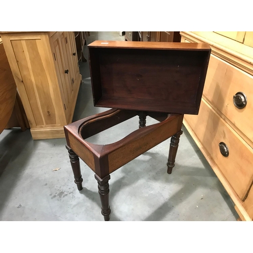 61 - MAHOGANY BIDET (NOT FITTED)