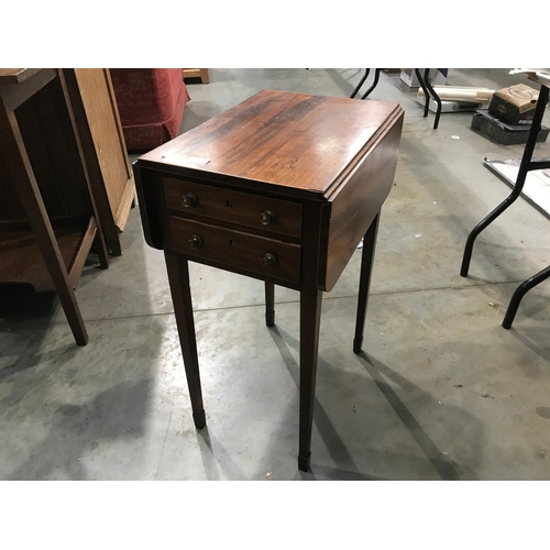 95 - VICTORIAN MAHOGANY WORK TABLE