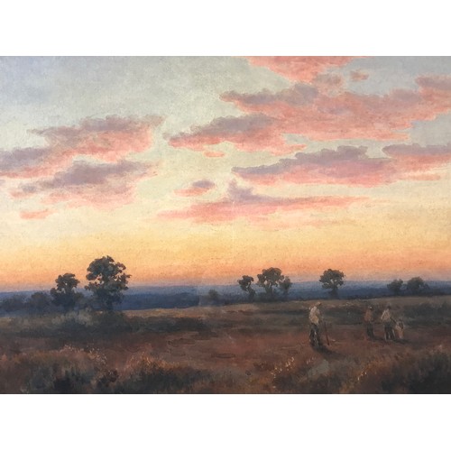 1331 - W.S.GOODWIN, WATERCOLOUR 'RED SKY AT NIGHT'