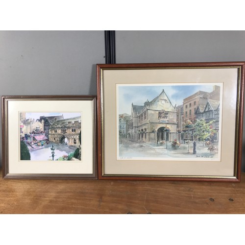 1389 - PAIR OF DAVID BIRTWHISTLE PRINTS DEPICTING LOCAL SCENES AND OTHER PRINTS, SHEILA WEBSTER AND K.W.BUR... 