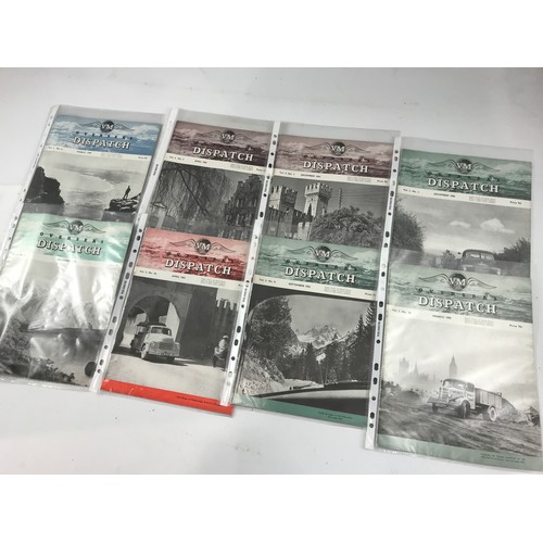 41 - FOLDER OF VAUXHALL MOTORS OVERSEAS DISPATCH BULLIETINS CIRCA 1948 TO 55, 9 EDITIONS